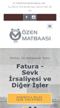 Mobile Screenshot of ozenofsetmatbaa.com